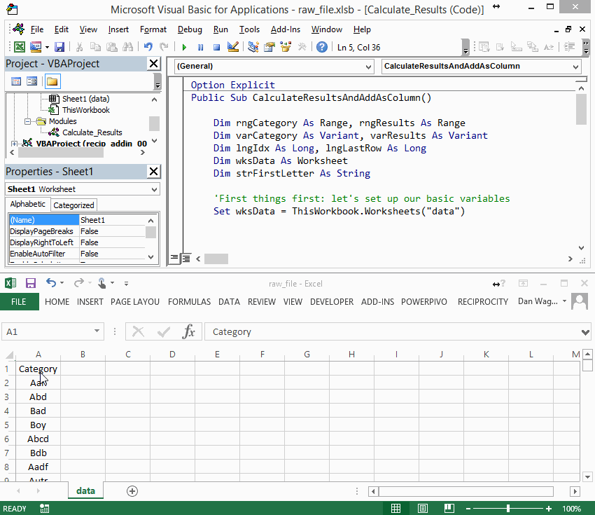 Create a New Column Based on a Different Column with VBA Dan