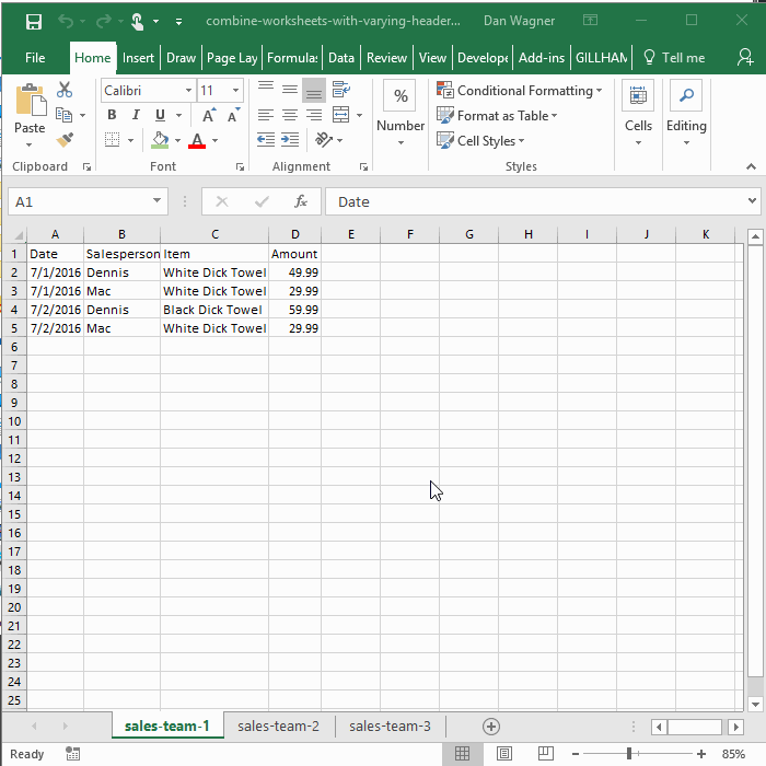 How To Sort Multiple Column Headers In Excel 2016 3119